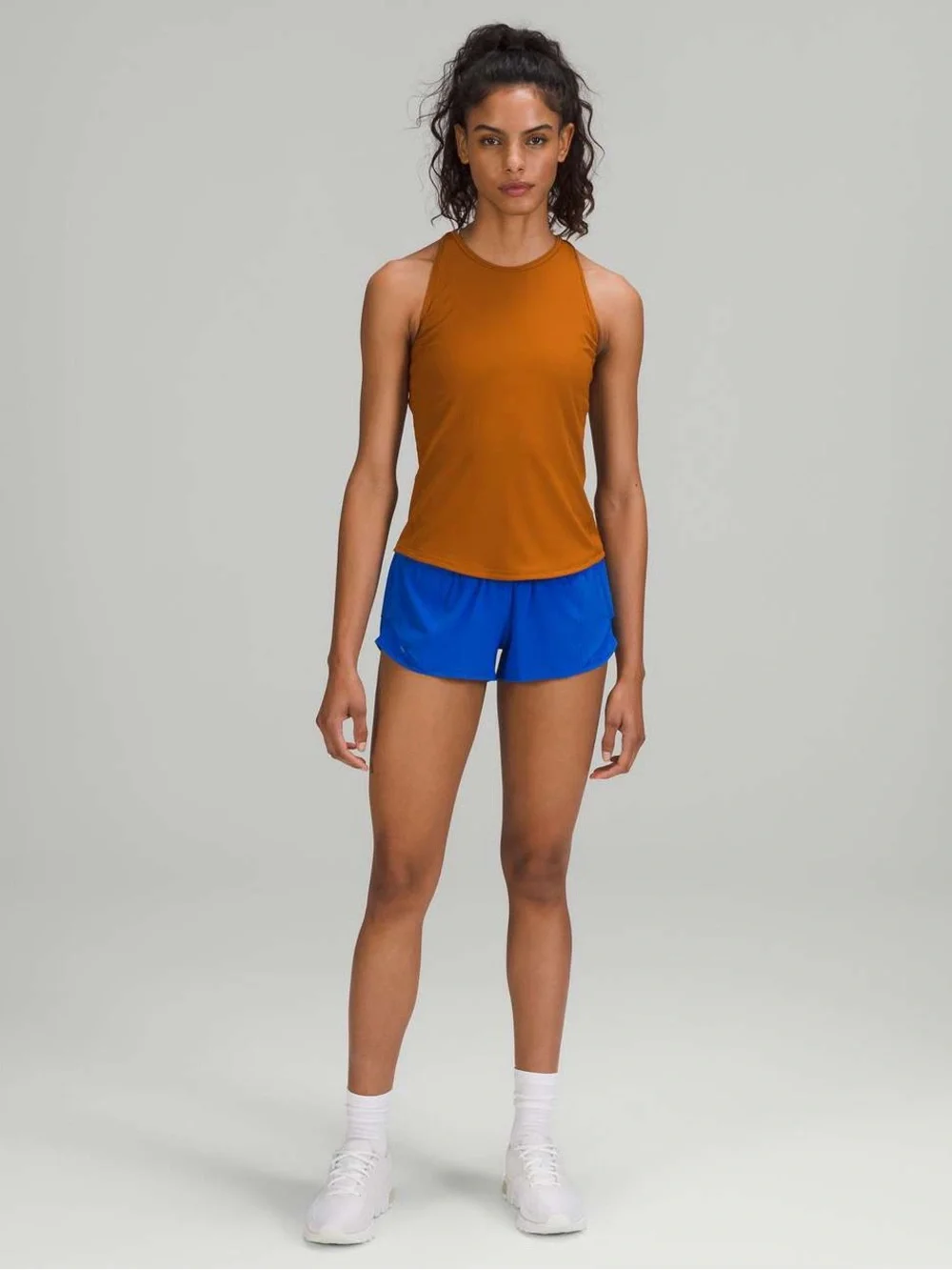 Lululemon Base Pace Ribbed Tank Top in Butternut Brown
